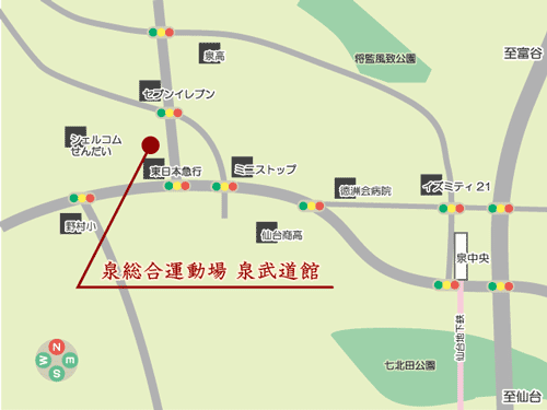 合気道 神武錬成塾 泉教室周辺地図