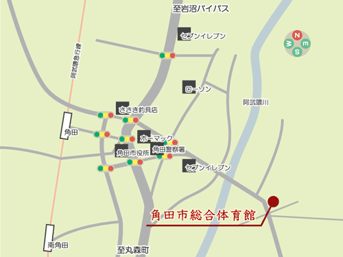 合気道 神武錬成塾 角田教室周辺地図